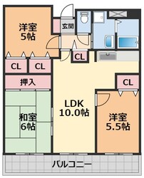 シスコ灘町キャッスルの物件間取画像